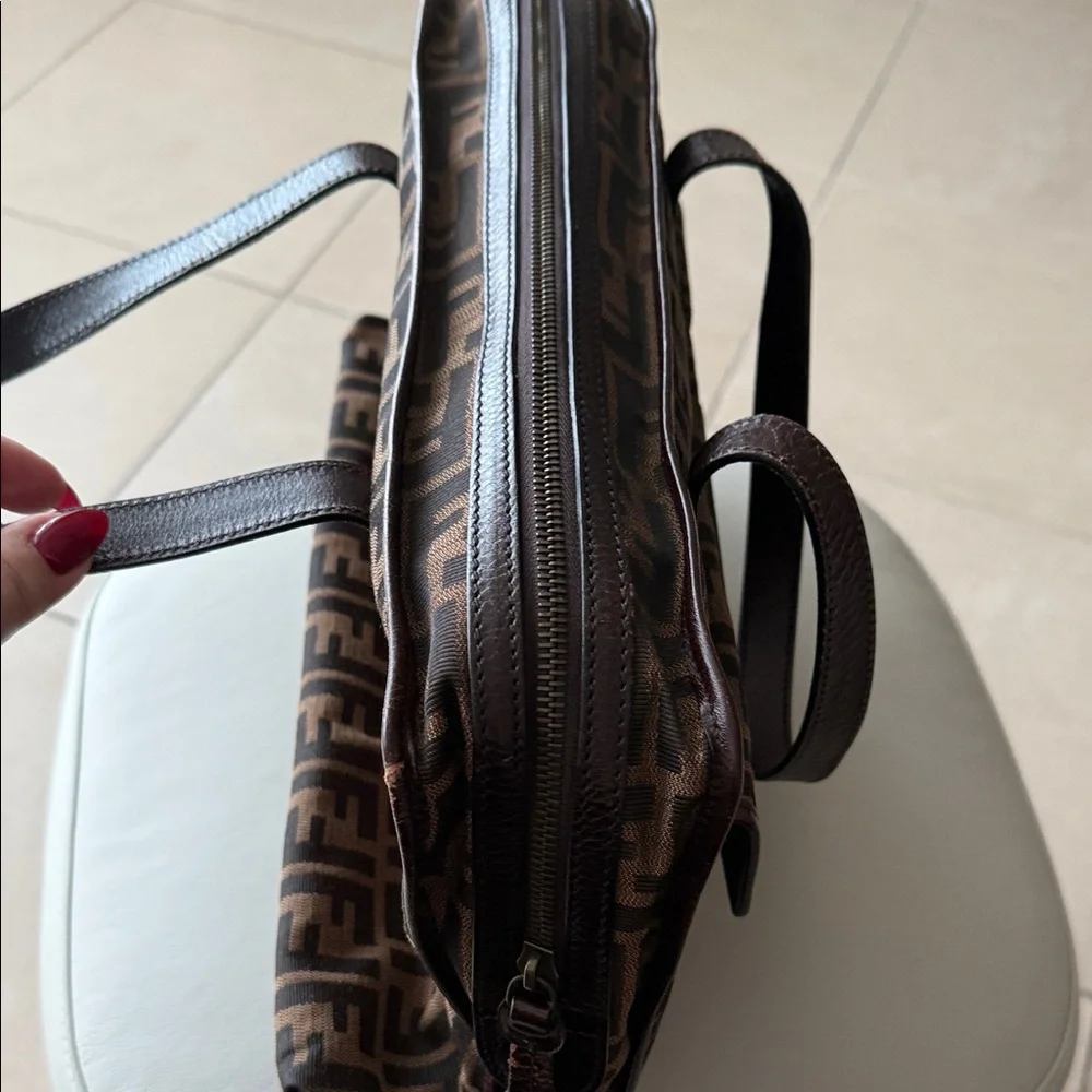 Fendi Brown Monogram Briefcase